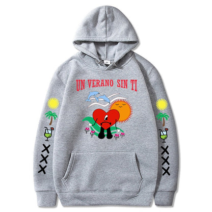 New Bad Bunny Printed Hoodie