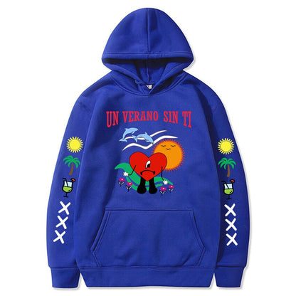 New Bad Bunny Printed Hoodie