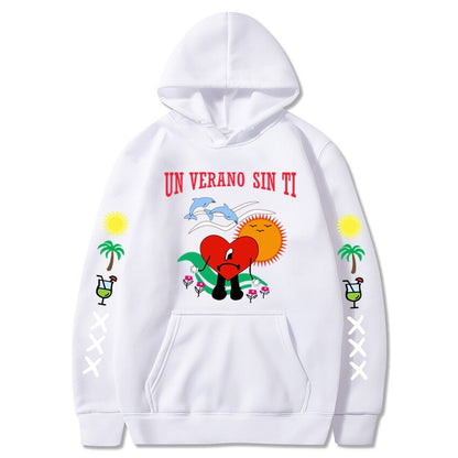 New Bad Bunny Printed Hoodie