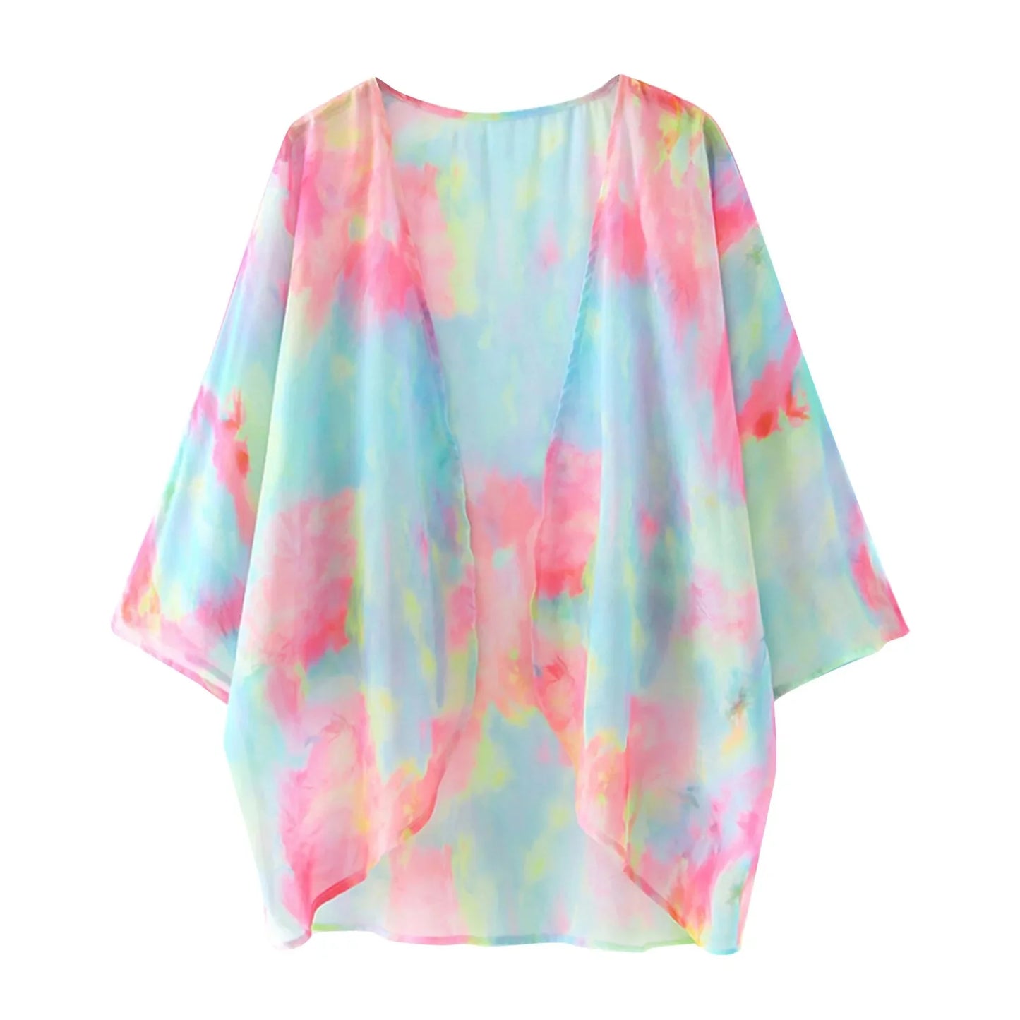 Beach Blouse Fashion Floral Loose Cardigan Kimono Cover Up Bikini Sets