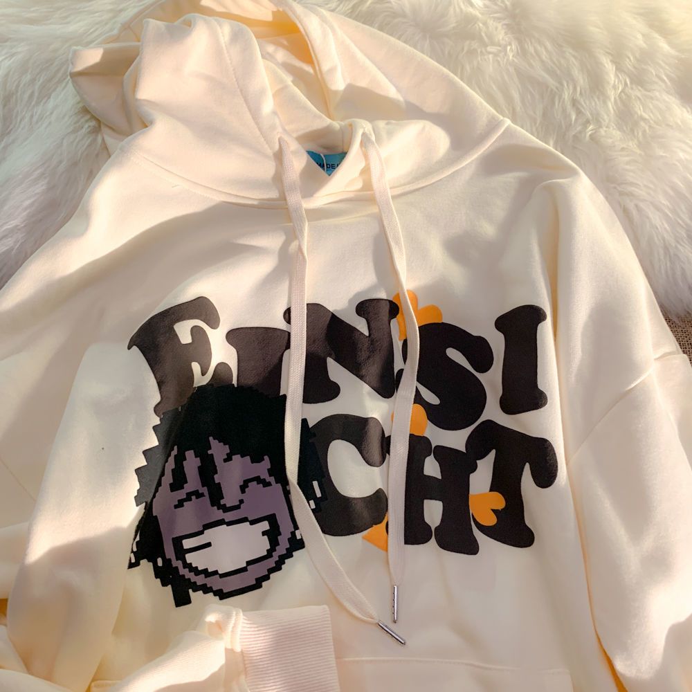 Loose Cozy Hip Hop Character Hoodie