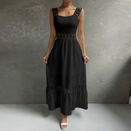 2024 Elegant Sleeveless V Neck Summer Party Boho Dress