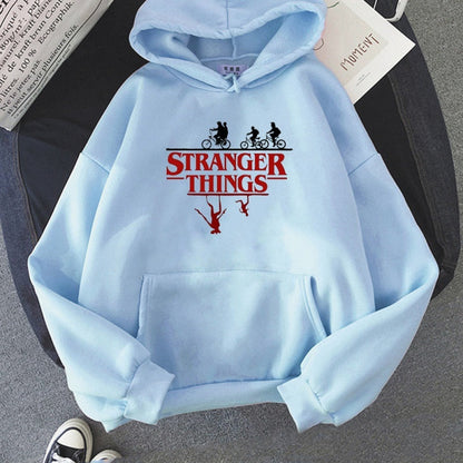 Stranger Things Anime Print Hoodies