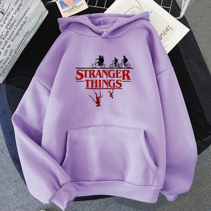 Stranger Things Anime Print Hoodies