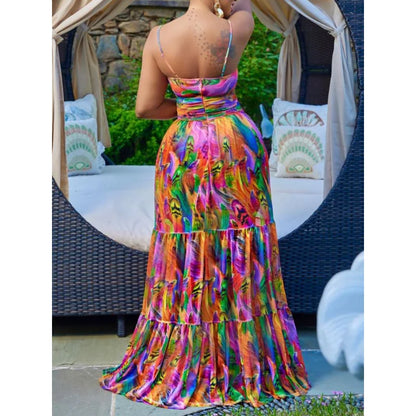 2024 Beach Vacation Sexy Fashion Leisure Maxi Boho Dress