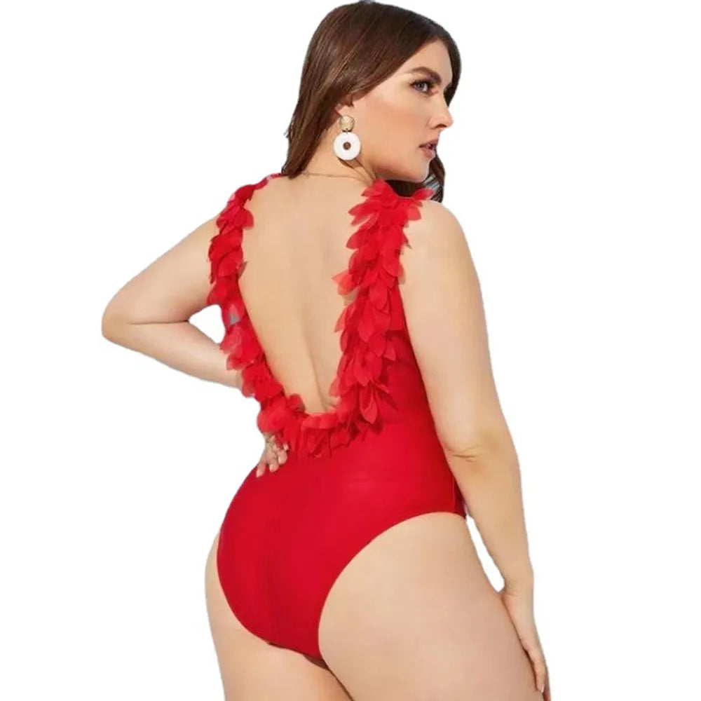 2024 Flattering One Piece Elegant Tankini Plus Size Swimsuits