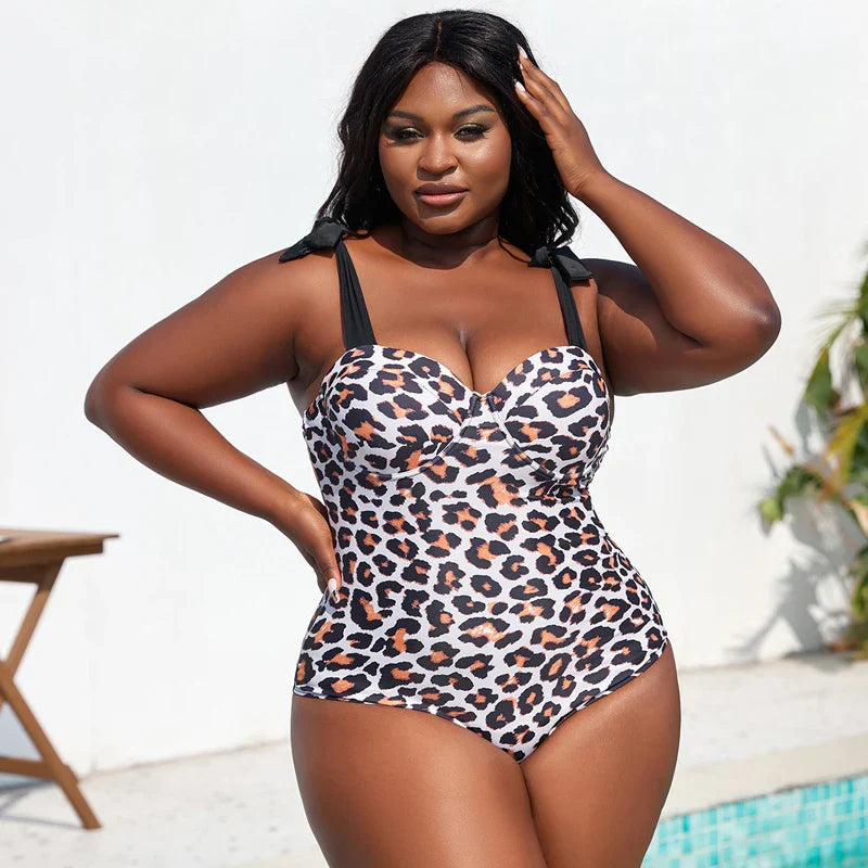 2024 Sensational Curvy Exquisite Floral Plus Size Swimsuits