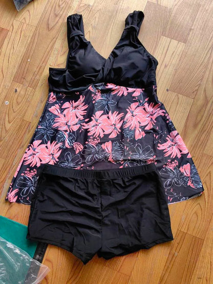 2024 New Design Printing Two-piece Tankini  Basic Swimsuits