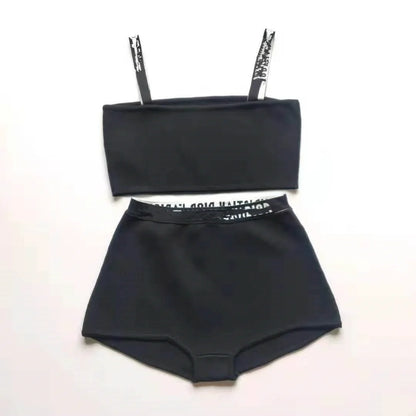 2024 Sexy Female Bra Short Two Piece Basic Swimsuits